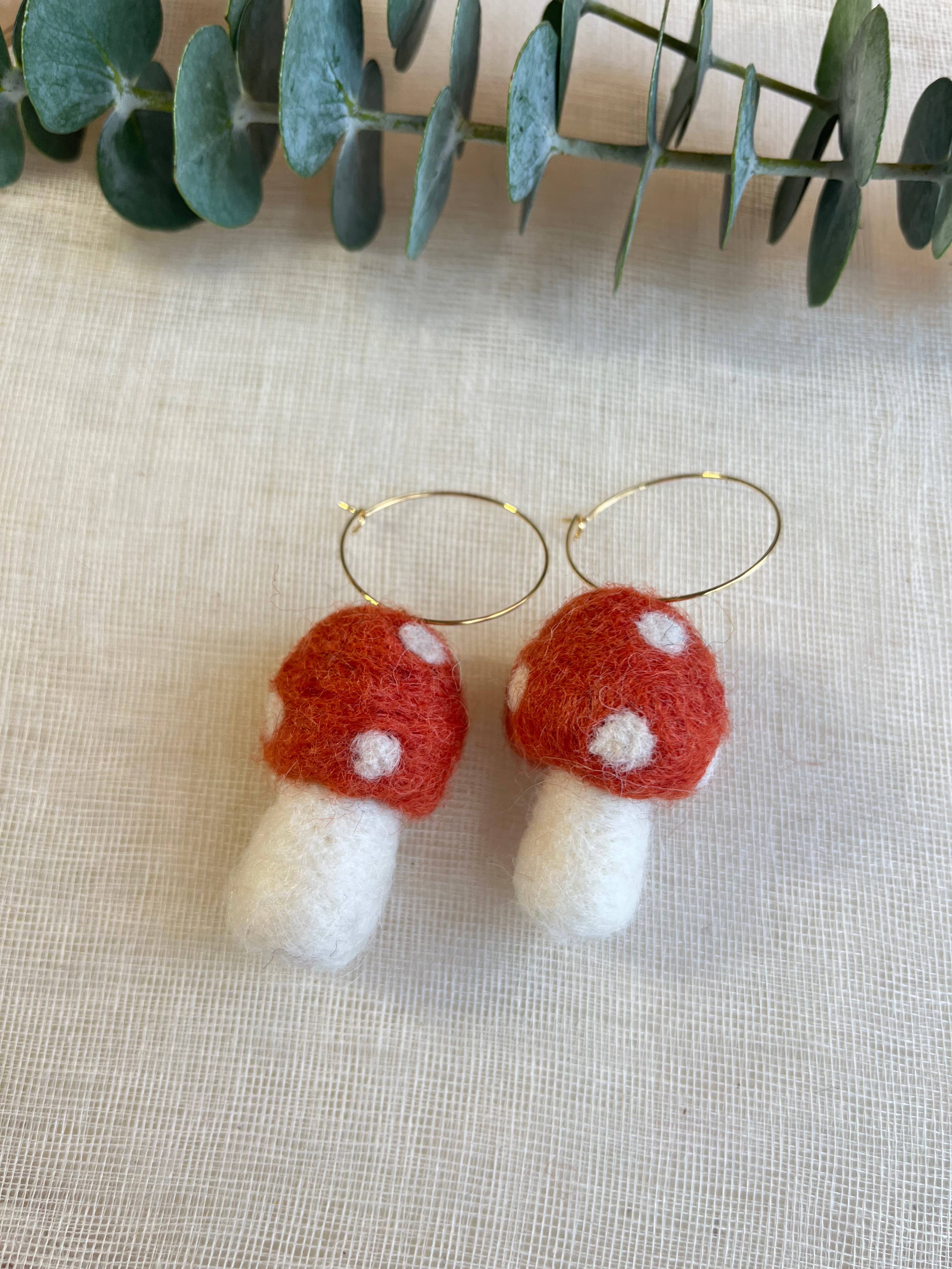 Mini Mushie Felted Earrings - Image 5