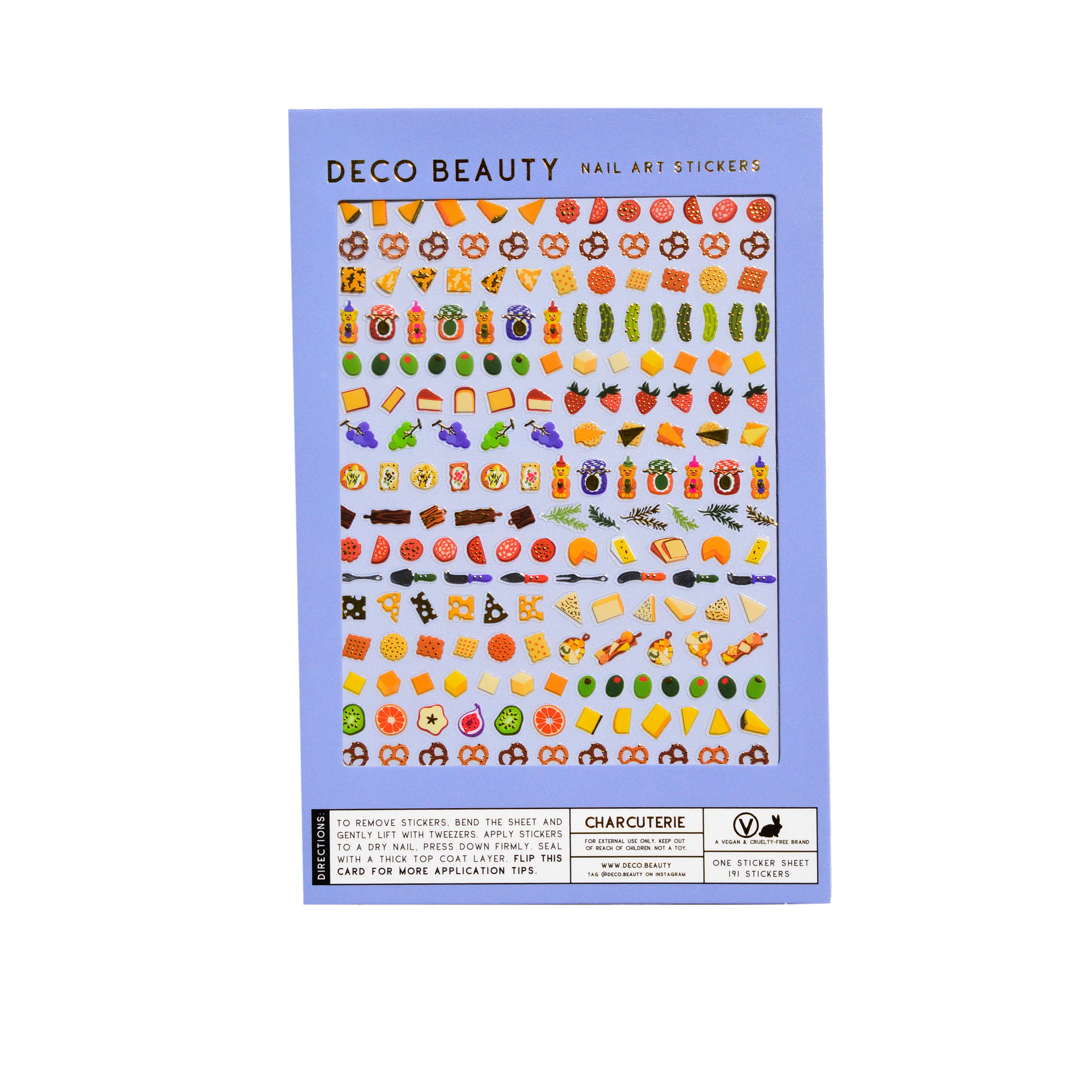 Nail Art Stickers - Charcuterie - Image 3